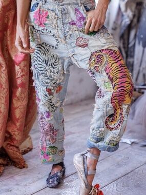 🐅NWT MAGNOLIA PEARL BIRCH WONDER MINER DENIMS🐅